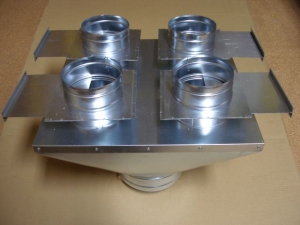 Rozdzielacz poczwórny z zasuwami 